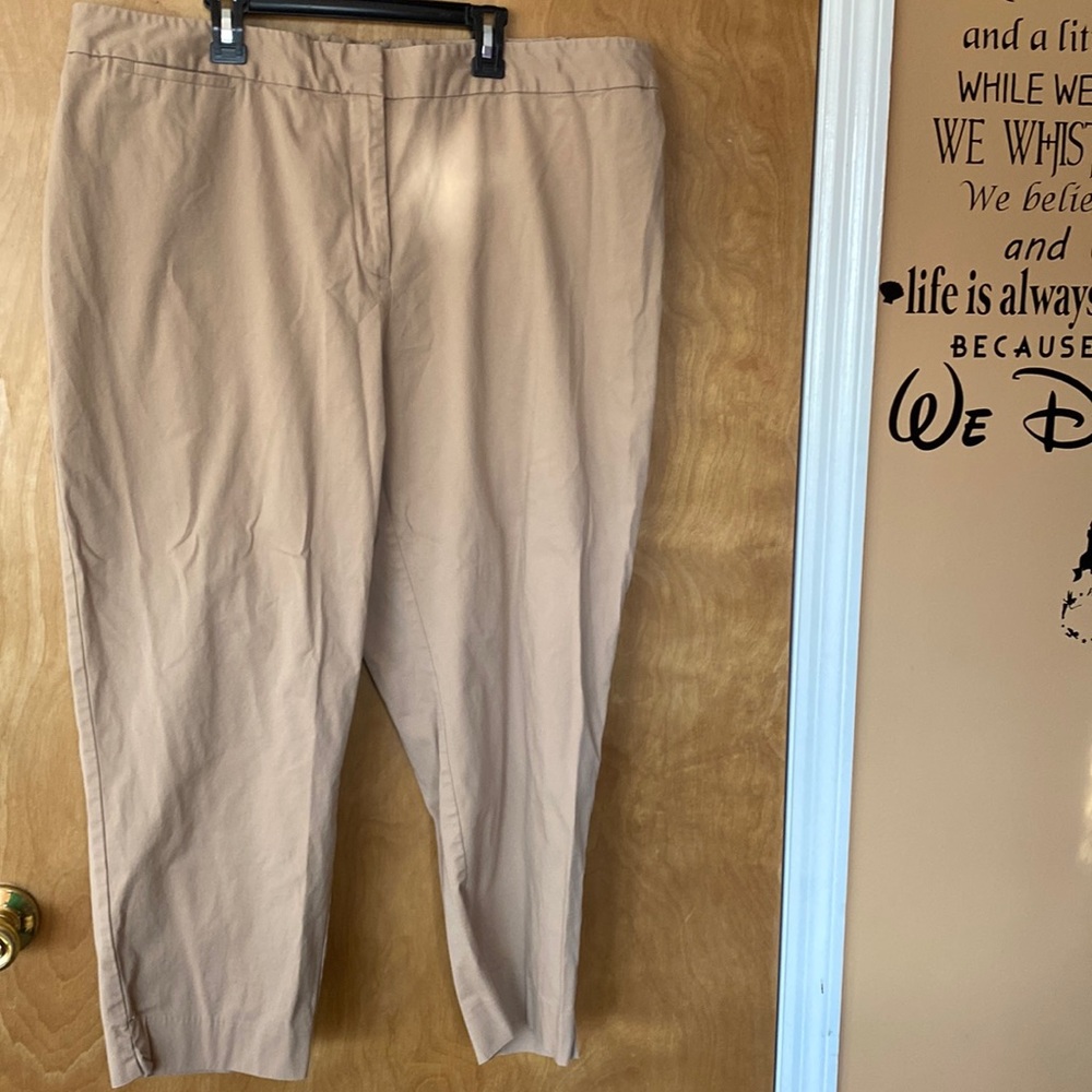 Talbots Womens plus size khaki pants heritage